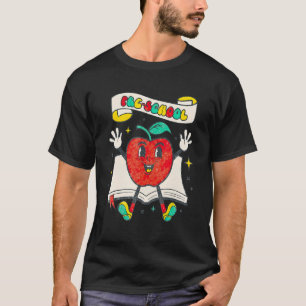 Retro Preschool Apple Trendy Student Back To Schoo T-Shirt