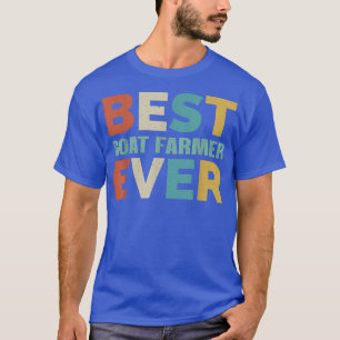 Retro Presents for Goat Farmer Vintage Best Goat F T-Shirt
