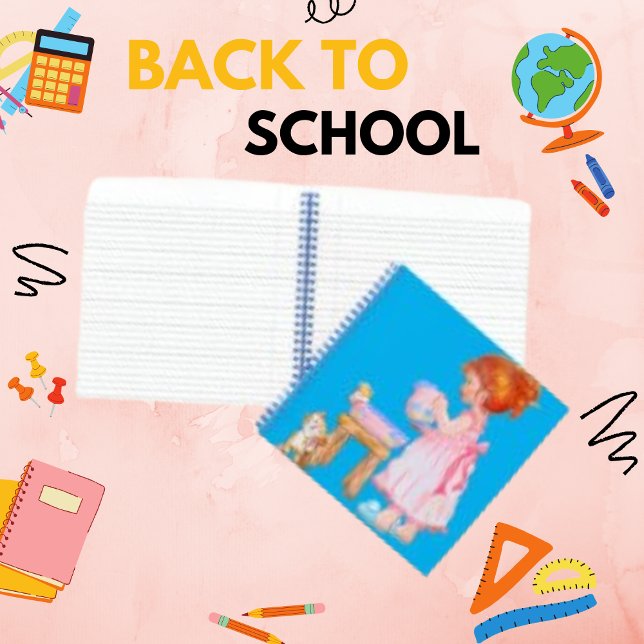 Retro Pretty Little Girl Vintage Notebook (Creator Uploaded)