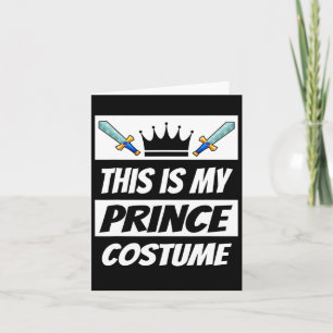Retro Prince Costume Fun Halloween Costume Men Kid Card