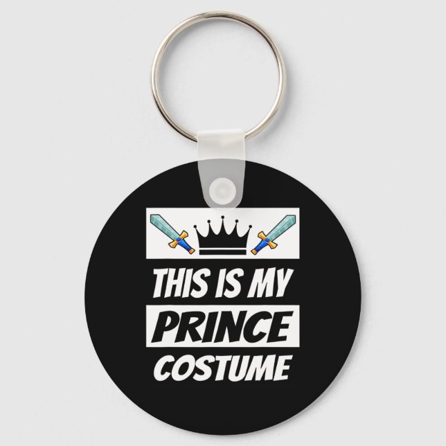 Retro Prince Costume Funny Halloween Costume Men K Key Ring (Front)