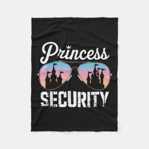 Retro Princess Security Protection Castle Men Wome Fleece Blanket