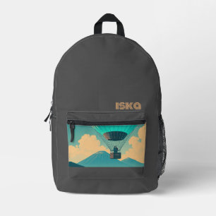 Retro Printed Backpack