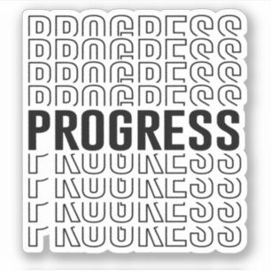 Retro Progress Pattern Sticker