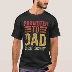 Retro Promoted To Dad 2023 For New Dad First Time T-Shirt