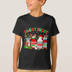 Retro Propofol Silent Night Er Ed Rn Icu Nurses Ch T-Shirt