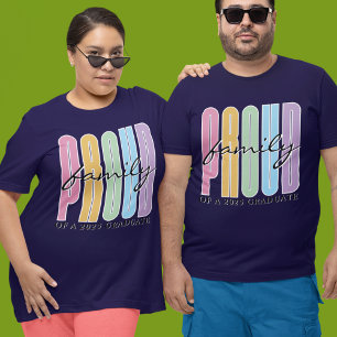 Retro Proud Family Custom Matching Graduation T-Shirt