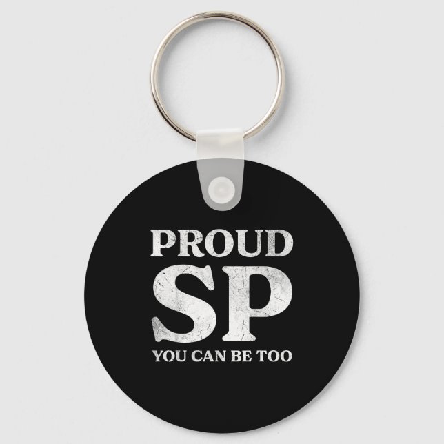 Retro Proud Sp Anti Scientology Funny Quote Idea  Key Ring (Front)
