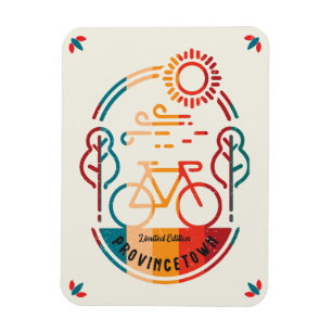 Retro Provincetown Bike Trail  Magnet