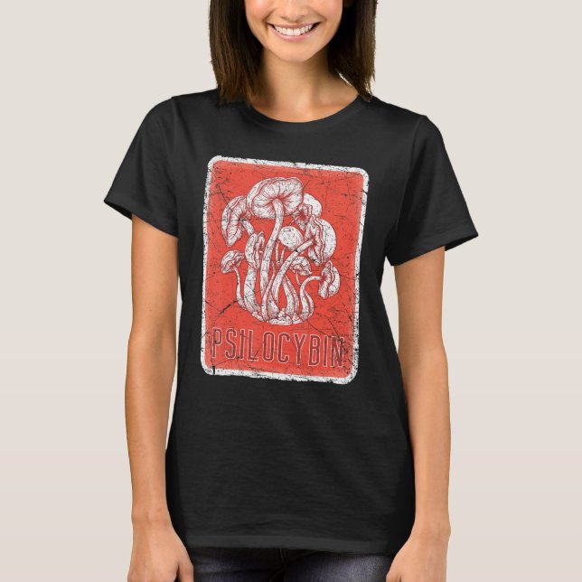 Retro Psilocybin Research Team Psychedelic Magic M T-Shirt (Front)