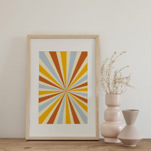 Retro psychedelic Groovy Colourful poster
