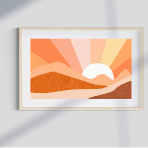 Retro psychedelic Groovy Colourful poster