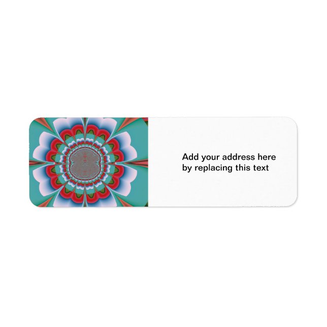 Retro Psychedelic Mandala Bloom Abstract Art (Front)