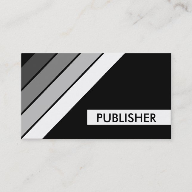 retro PUBLISHER Business Card (Front)