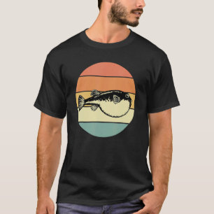 Retro Pufferfish Apparel Puffer Fish Love Blowfish T-Shirt
