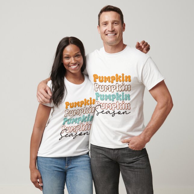 Retro Pumpkin Season - Fall T-Shirt (Unisex)