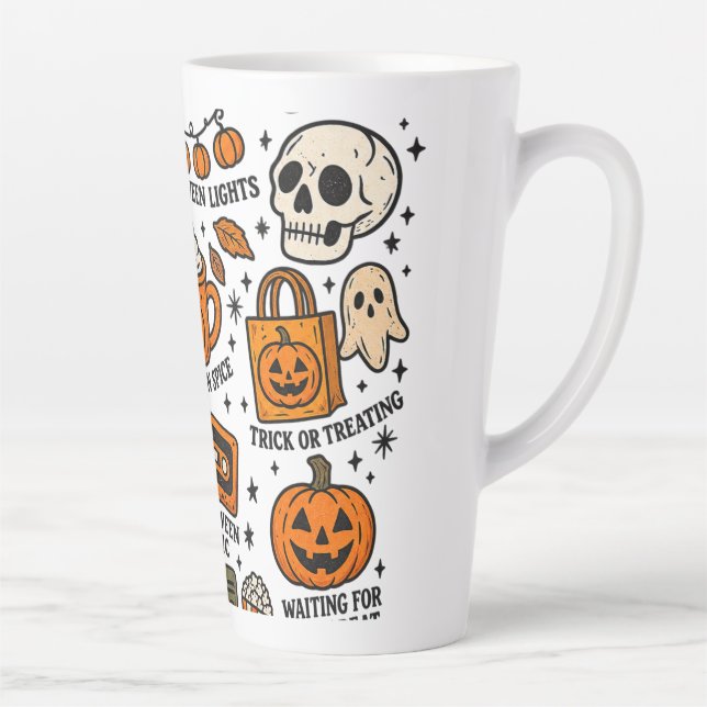 Retro Pumpkin Spice Fall Latte Mug (Right)