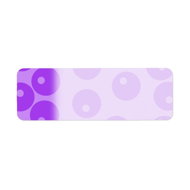 Retro Purple Circles Pattern. (Front)