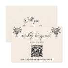 Retro QR Code Hand Written Drawn Quirky Wedding