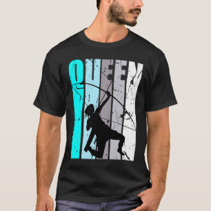 Retro Queen Archery Champion Birthday Grandaughter T-Shirt