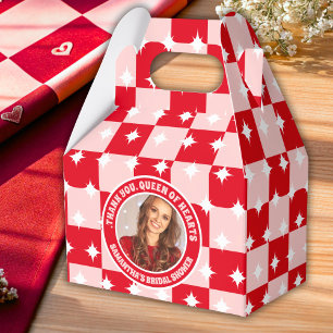 Retro Queen Of Hearts Bridal Shower Photo Favour Box