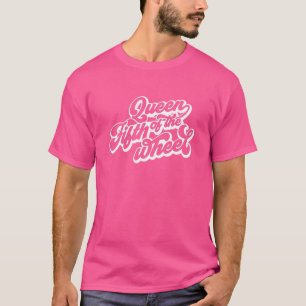 Retro Queen Of The Fifth Wheel Rv Camper For Wome T-Shirt