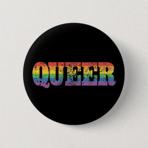 Retro Queer 6 Cm Round Badge