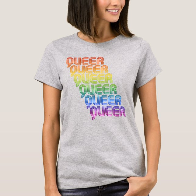 Retro Queer Pattern T-Shirt (Front)
