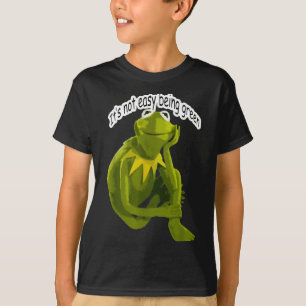 Retro Quote Its Not Easy Being Green Funny Frog An T-Shirt