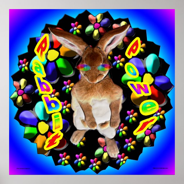 Retro Rabbit Poster (Front)