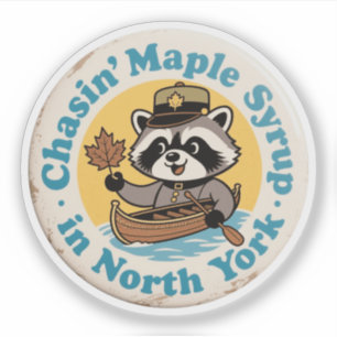 Retro Raccoon Canoe North York