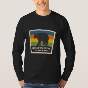 Retro Raccoon Creek State Park Pennsylvania Bear P T-Shirt