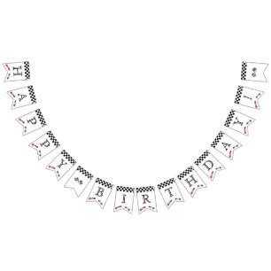 Retro Race Car Theme Birthday Bunting