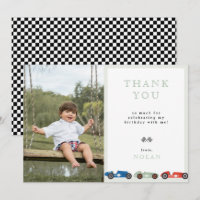 Retro Race Car Theme Birthday Photo