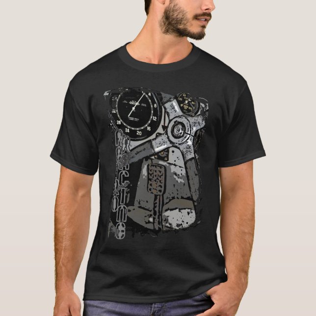 Retro Racing Oldtimer Details Graphic Design T-Shirt (Front)