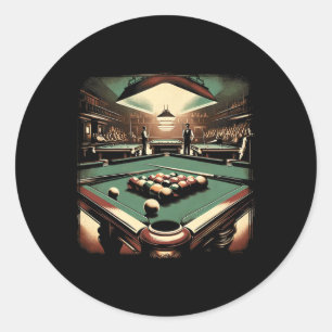Retro Rack 1 Classic Round Sticker