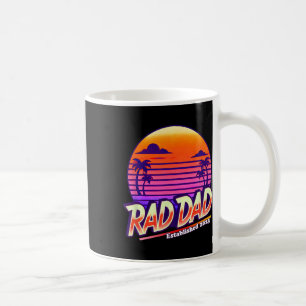Retro Rad Dad Fathers Day Vintage Vibes Cool Love Coffee Mug
