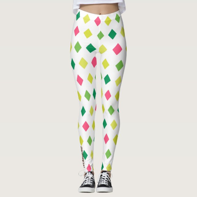 Retro Radiance Diamond Leggings (Front)