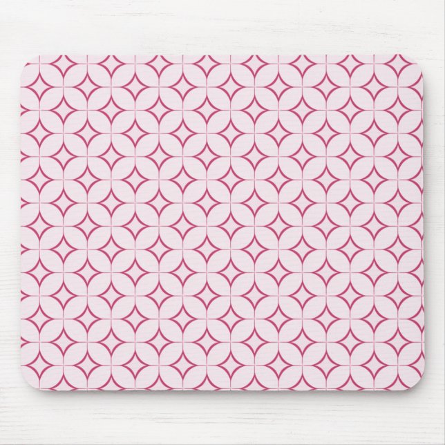 Retro Radiance Mousepad, Magenta Mouse Pad (Front)