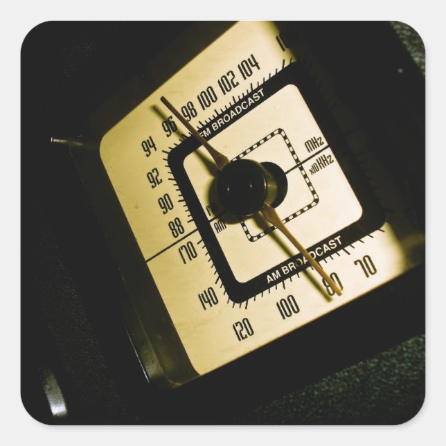 Retro Radio Dial 01 Sticker (Front)