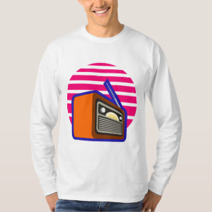 Retro Radio T-Shirt Vintage Classic Music Graphi