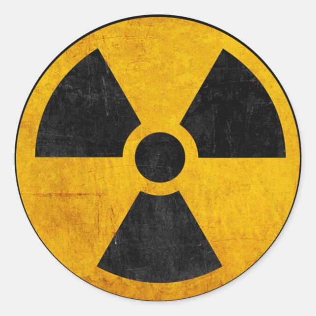 Retro Radioactive Sticker (Front)