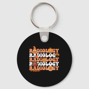Retro Radiology Pumpkin Radiologist Xray Fall Than Key Ring