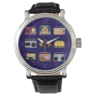 retro radios elegant vintage dj music watch