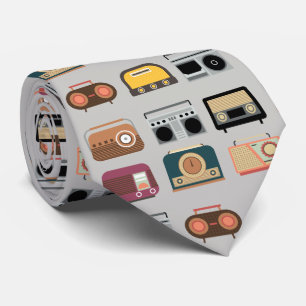retro radios elegant vintage hipster style tie
