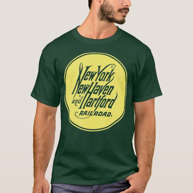 Retro Railroad New York New Haven and Hartford T-Shirt (Front)