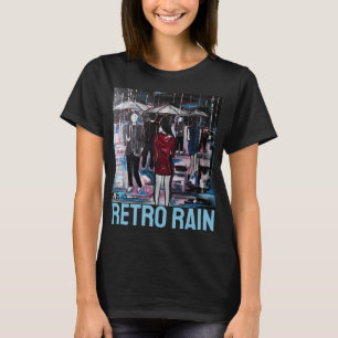 Retro Rain Painting by Alfred Fox T-Shirt