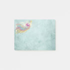 Retro Rainbow and Music Notes on a Shabby Texture