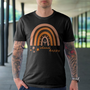 Retro Rainbow Choose Happy T-Shirt