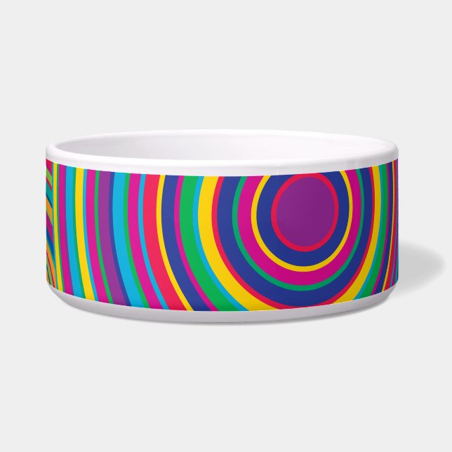 Retro Rainbow Circles Pattern (Front)